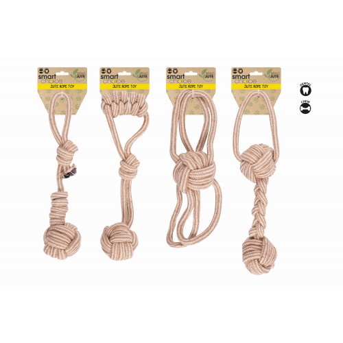 Smart Choice Jute Rope Dog Toy 4 Assorted Designs