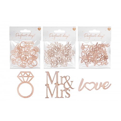 Perfect Day Wooden Table Confetti 3 Assorted Designs
