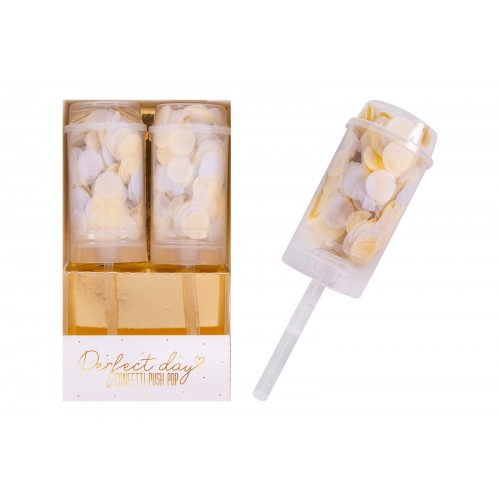 Perfect Day Paper Confetti Push Pops 2 Pack