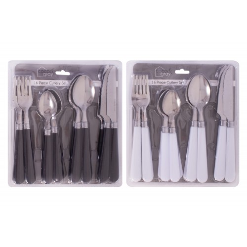 Coco & Gray Cutlery Set 16 Piece 2 Assorted Colours