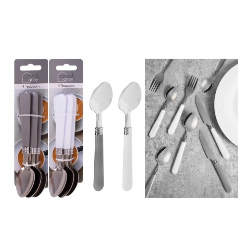 Coco & Gray Teaspoons 4 Pack 2 Assorted Colours