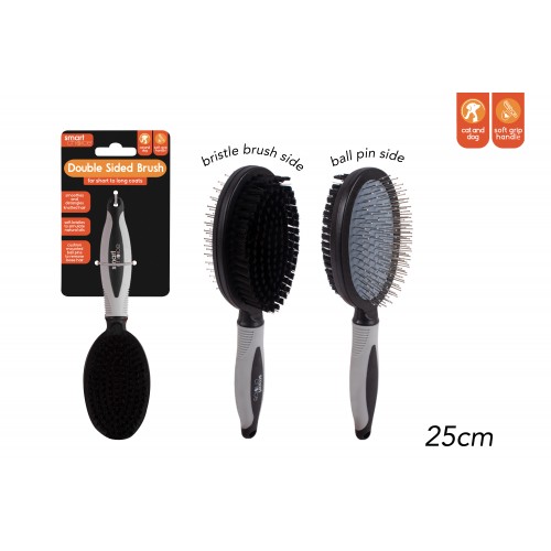 Smart Choice Double Sided Pin & Bristle Grooming Brush
