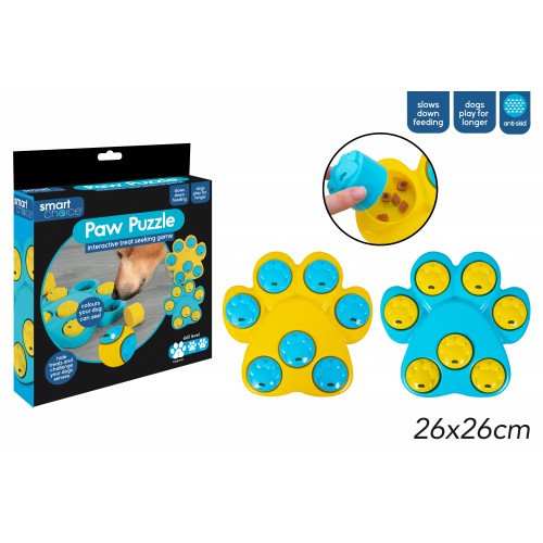 Smart Choice Paw Shaped Puzzle Treat Game For Dogs