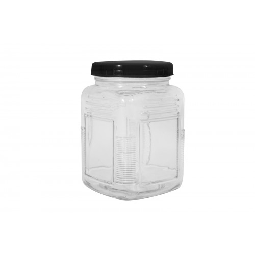 Coco & Gray Glass Jar With Lid 4 Assorted Colours