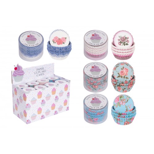RSW Cake Cases 100 Pack 4 Assorted Designs