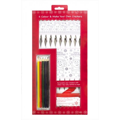 RSW Christmas COLOUR YOUR OWN CRACKERS 6 PACK