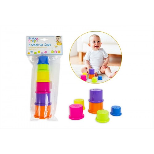 First Steps STACK-up-CUPS (Set/6) HEIGHT 23CM