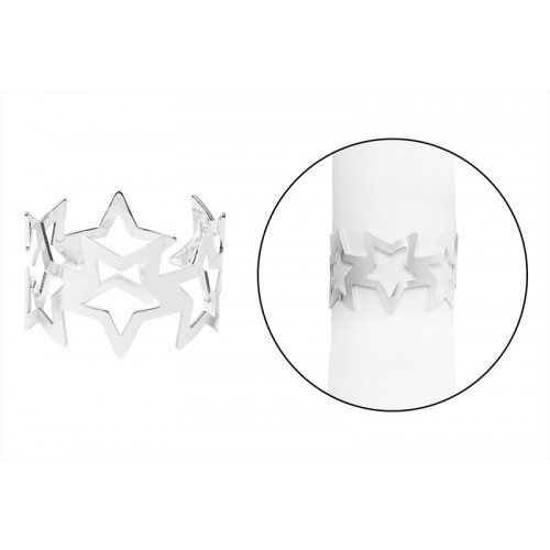 Harvey & Mason Silver Napkin Ring Star Design