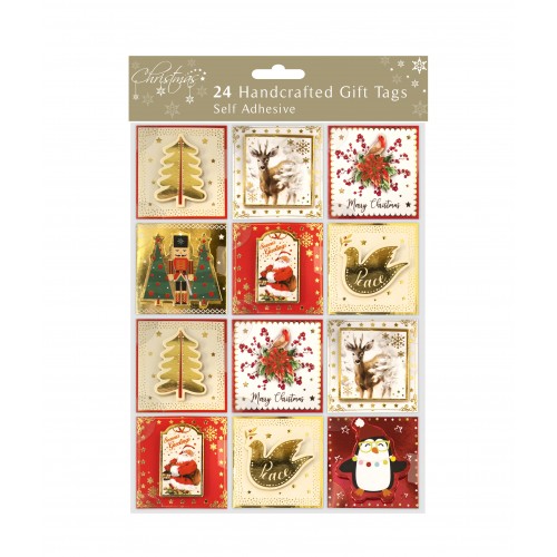 RSW Christmas 24 H/c Gift Tags Trad