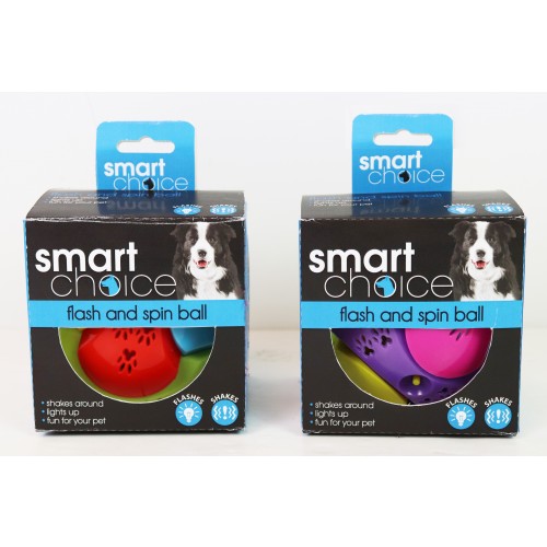 Smart Choice FLASH AND SPIN DOG BALL