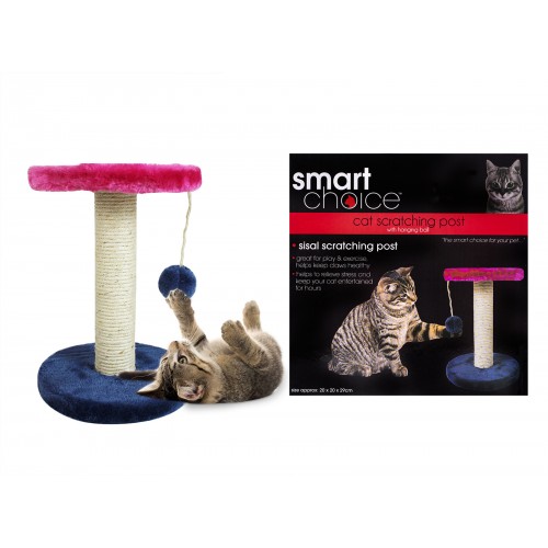 Smart Choice CAT SCRATCHING POST WITH BALL