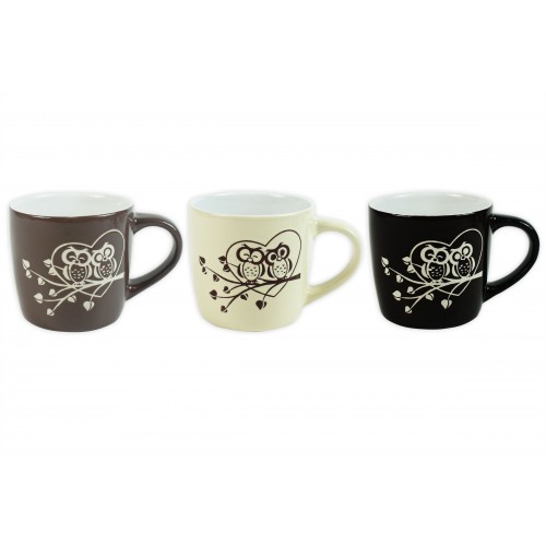 Mad About Mugs WIDE COUPE EMBOSSED MUG 4ASST