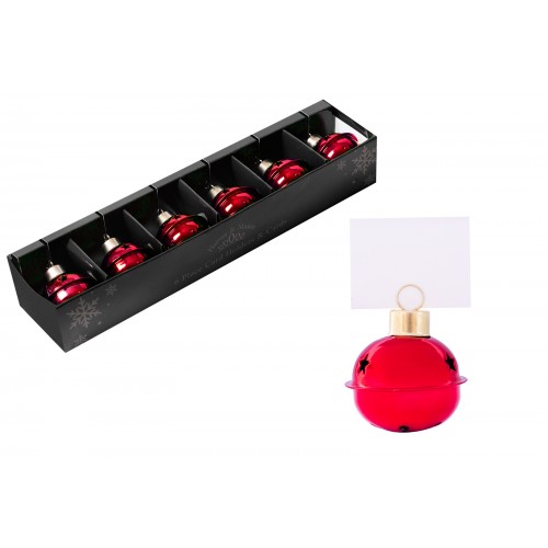 RED BELL PLACE CARD HOLDERS