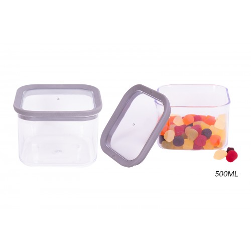 RSW SQUARE PS CONTAINER 500ML