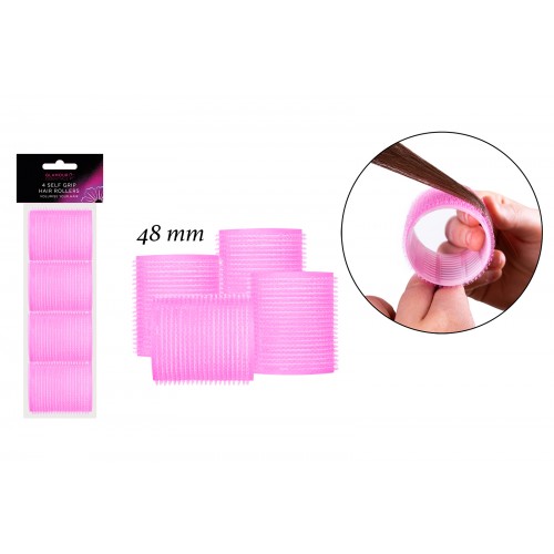 Glamour Essentials SELF GRIP HAIR ROLLERS  4 PACK