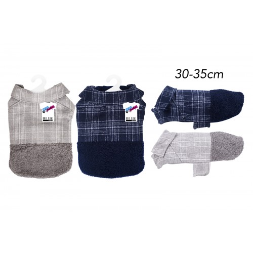 World of pets MEDIUM CHECKED DOG COAT 2 ASSORTED COLOURS