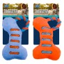 SQUEAKY PLUSH DOG TOY 2 ASSORTED COLOURS