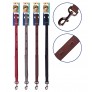 FAUX LEATHER DOG LEAD LARGE 4 ASSORTED COLOURS