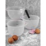 NON SLIP CLEAR MIXING BOWL SET OF 3 