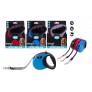RETRACTABLE DOG LEAD 5M 3 ASSORTED COLOURS
