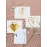 GOLD FOIL SAVE THE DATE CARDS WITH ENVELOPES x 10