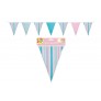 PAPER BUNTING 3M 4 ASSORTED COLOURS