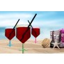 FLOATING OUTDOOR WINE GLASS 8OZ 3 ASSORTED COLOURS