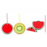 NOVELTY FRUIT CUP WITH STRAW 2 ASSORTED DESIGNS