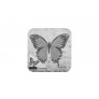 COASTER 10.5X10.5CM 4 PACK BUTTERFLY DESIGN
