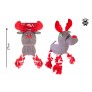 RUDOLPH PLUSH & ROPE SQUEAKY DOG TOY 