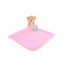 PLUSH TOY AND COMFORTER BLANKET 24X24CM PINK