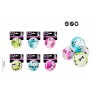 RUBBER BALL DOG TOY 3 ASSORTED COLOURS
