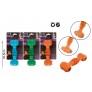 RUBBER TREAT BONE DOG TOY 3 ASSORTED COLOURS