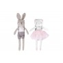KNITTED BUNNY & CAT 40CM