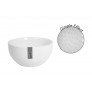 WHITE CEREAL BOWL WITH HAMMERED FINISH 14CM