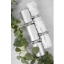 6 EXQUISITE SILVER MARBLE 13.5" CRACKERS