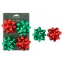 FOIL LARGE GIFT BOWS RED & GREEN 