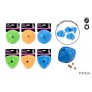 TREAT DISPENSING RUBBER DOG TOY 3 COLS