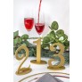 GOLD WOODEN TABLE NUMBERS 0-9