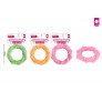 TWISTED RUBBER RING DOG TOY 3 COLOUR