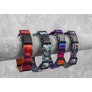 PATTERNED DOG COLLAR 2X30-50CM 4 ASSORTED COLOURS