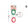 TRIPLE RUBBER RING DOG TOY 22CM