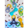 TREBLE RING RUBBER TRIANGLE DOG TOY
