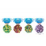 ROPE KNOT BALL DOG TOY 4 ASSORTED COLOURS