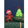 SQUEAKY GINGERBREAD & TREE VINYL DOG TOY