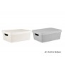 STORAGE BOX WITH LID 11L 3 ASSORTED COLOURS