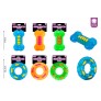 RUBBER RING DOG TOY 3 ASSORTED COLOURS