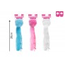 PLUSH KITTEN TOY WITH FLUFFY TAIL 3 COLS