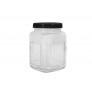GLASS JAR WITH LID 4 ASSORTED COLOURS