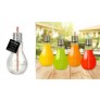 Glass Light Bulb Drinking Jar with Straw 400ml AM1662